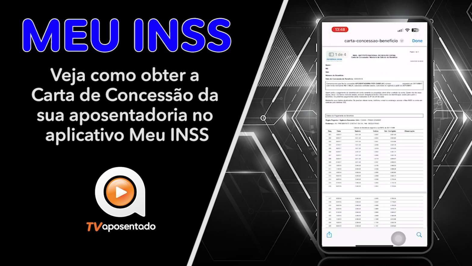 MEU INSS | Como obter o Carta de Concessão da aposentadoria 